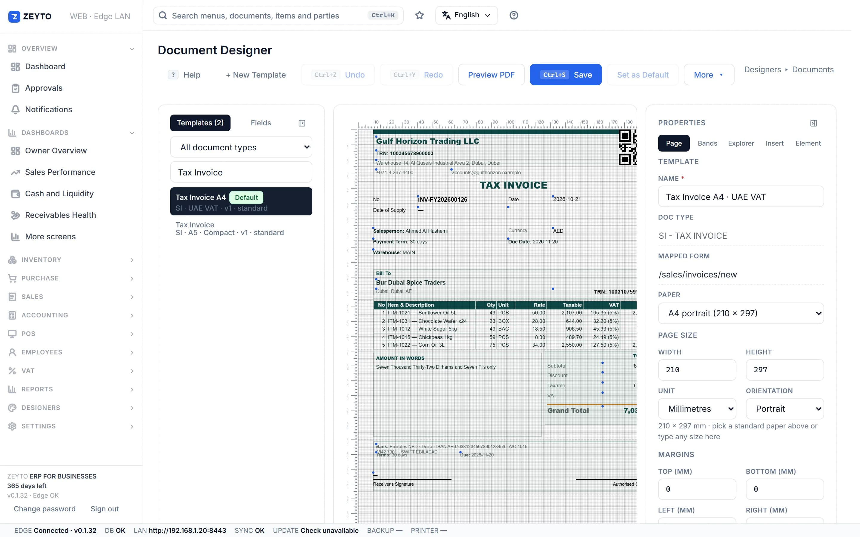 Document designer - Design invoices, quotes and receipts exactly the way your brand looks.